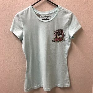 Ed Hardy Mint Green Women’s shirt size Medium